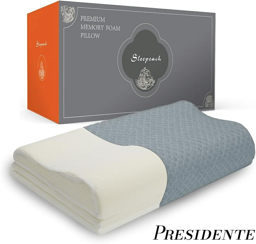 【まとめ買いで最大500円OFFクーポン!】【送料無料】Sleepeach 枕 まくら 低反発 低反発枕 【6段階高さ調整機能で「失敗しない」高さ調整可 pillow ジャストフィット カバー洗濯可(グレー)