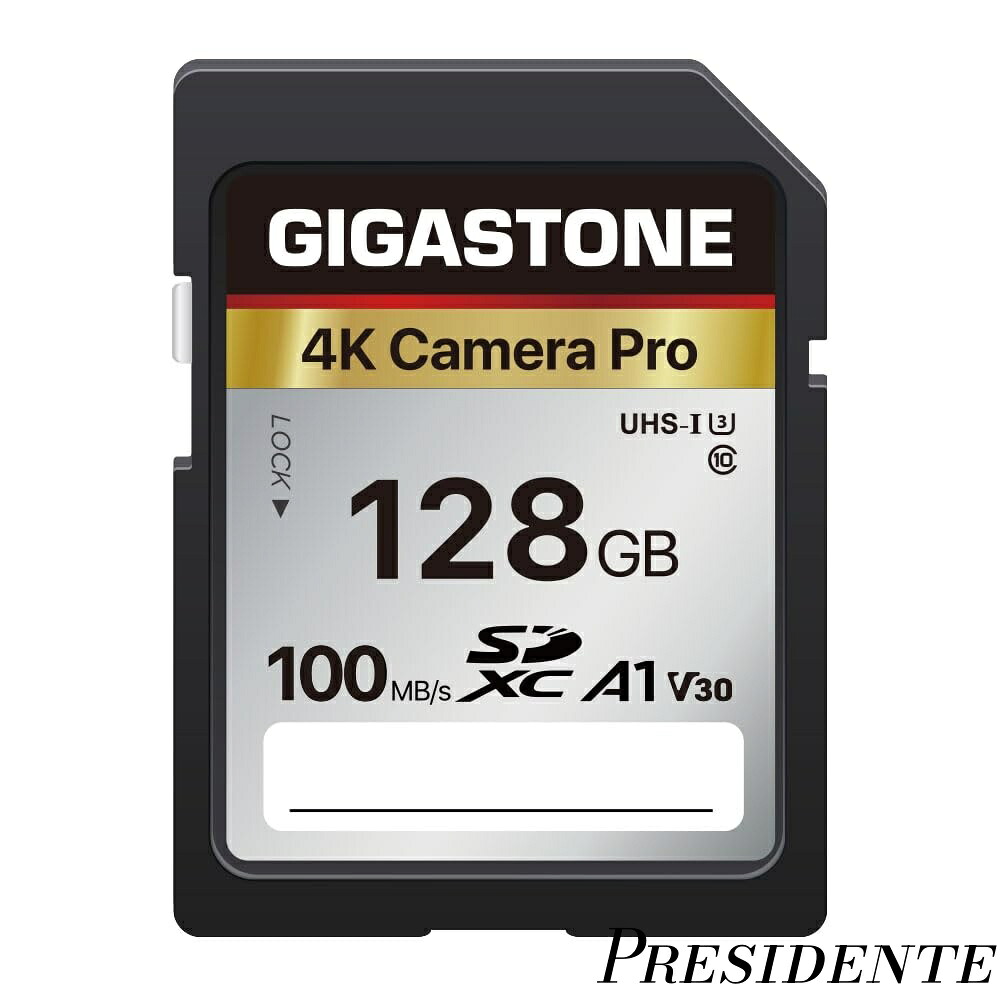 【まとめ買いで最大500円OFFクーポン!】【送料無料】SDカード 128GB 4K Camera Pro SDXC A1 V30 U3 C10 100 MB/s 高速 4K UHD & Full HD ビデオ Canon Nikon Sony Pentax Kodak Olympus Panasonicなど デジタルカメラ 一眼レフ対応 ミニケース1個付き｜Shop Presidente 店