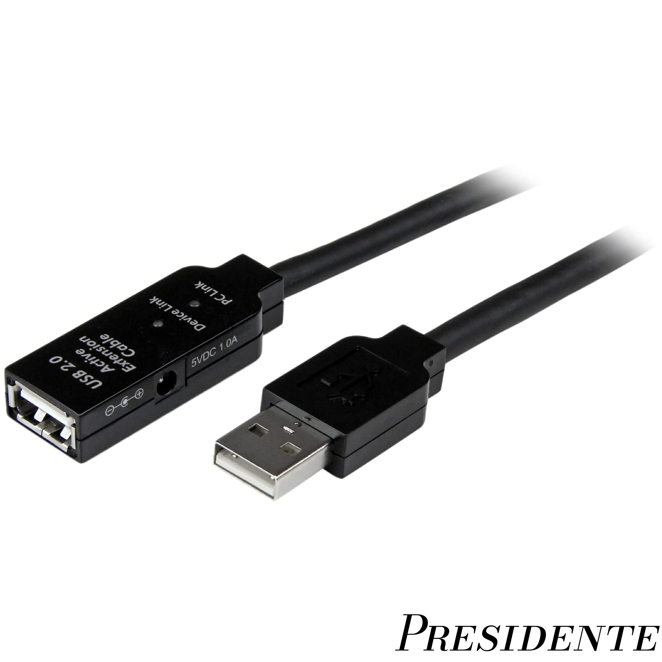 【まとめ買いで最大500円OFFクーポン!】【送料無料】USB 2.0 アクティブ延長ケーブル 5m Type-A(オス) - Type-A(メス) USB2.0 リピータケーブル USB2AAEXT5M
