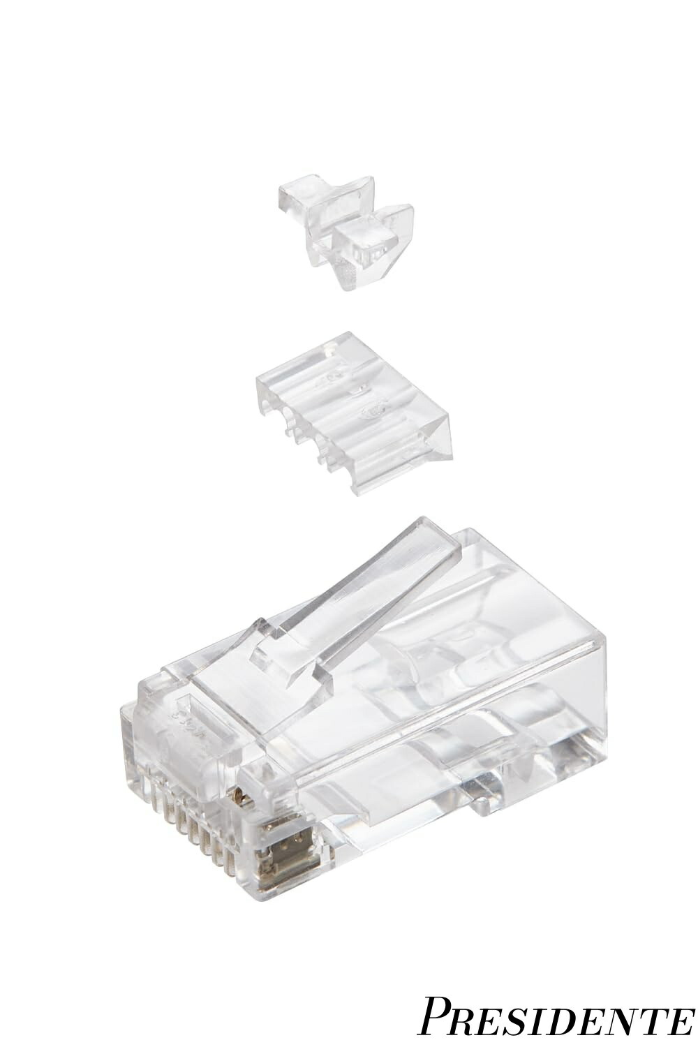 【まとめ買いで最大500円OFFクーポン!】【送料無料】RJ45コネクタ ロードバー付き 100個入り LD-6RJ45T100/L