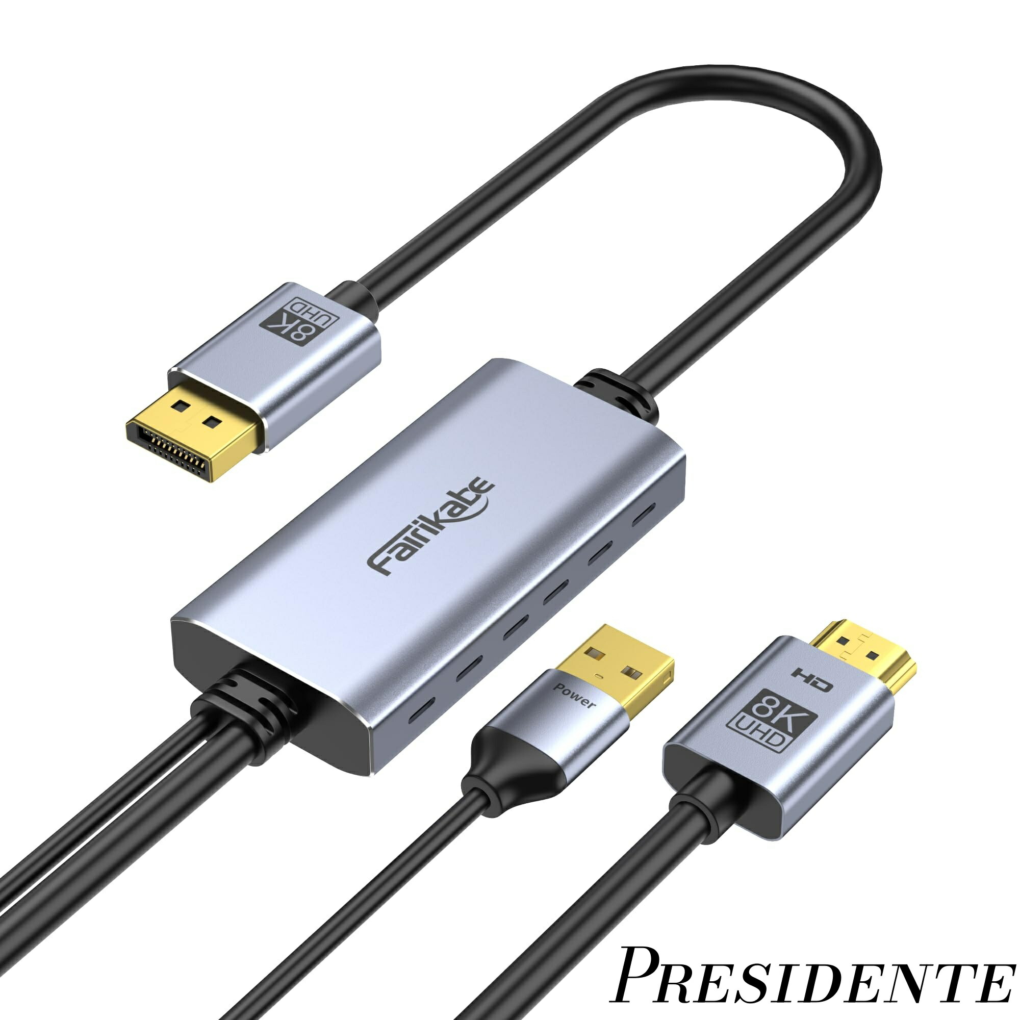 【まとめ買いで最大500円OFFクーポン!】【送料無料】8K HDMI 2.1 to DisplayPort 1.4 ケーブル アダプター 1.8m、4K@120Hz 単方向HDMI to DisplayPort モニター ケーブル 8K、コンピューター・PC・PS5・Xbox 用変換ケーブル、オス-オス