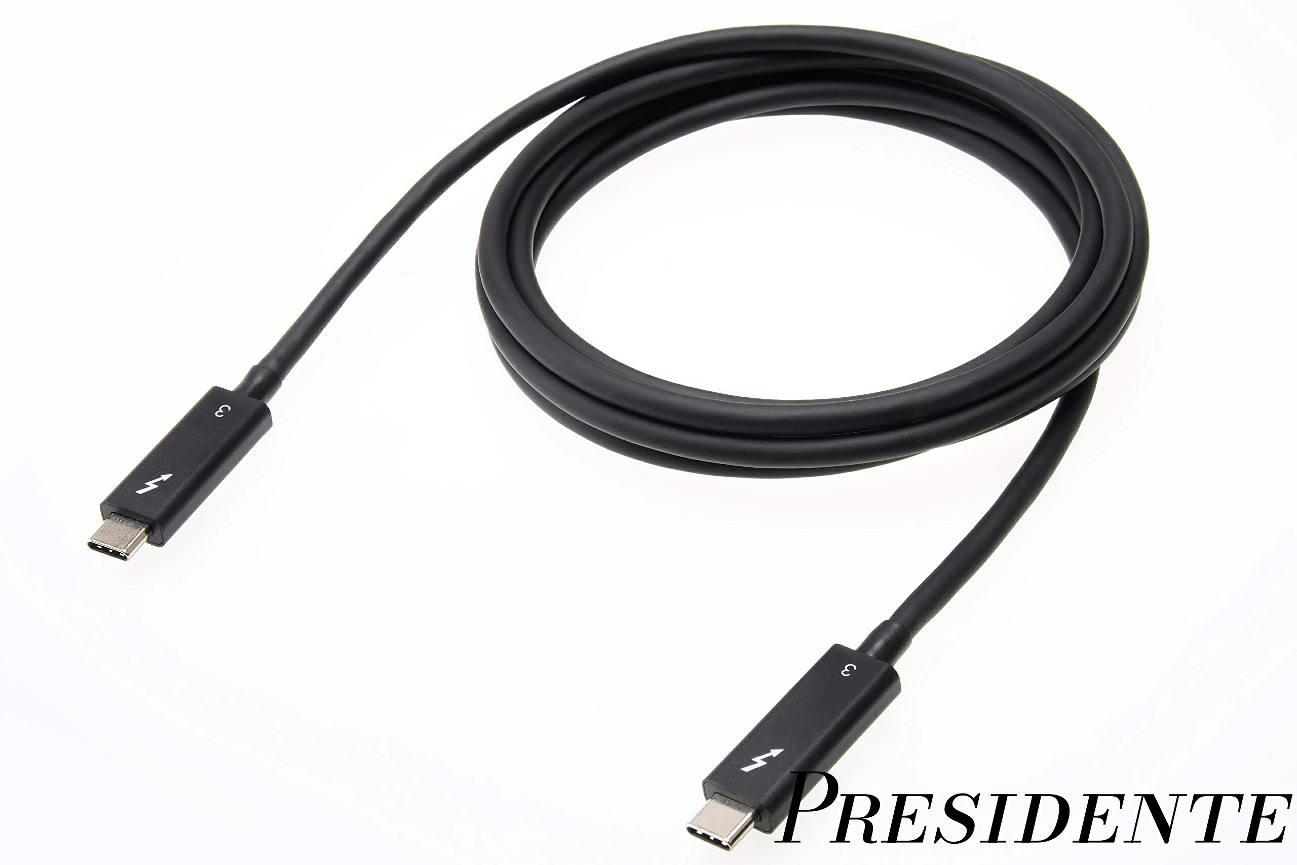 【まとめ買いで最大500円OFFクーポン!】【送料無料】Thunderbolt3 ケーブル (認証済 Active 40Gbps 黒) USB Type-C ケーブル (2.0m)