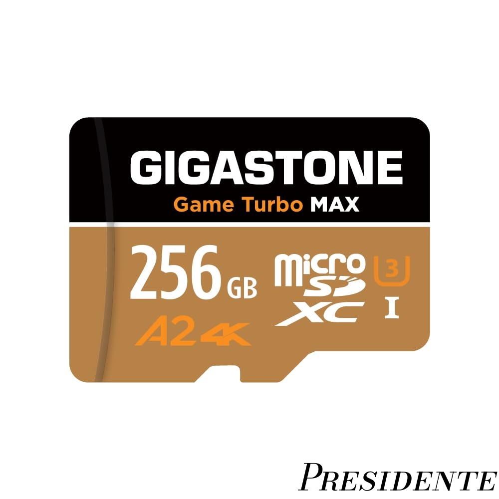 【まとめ買いで最大500円OFFクーポン!】【送料無料】1専用】 GIGASTONE マイクロsdカード 256GB Game Turbo MAX microSDXC UHS-I A2 V30 U3 C10 160MB/s 高速 SDアダプター1枚付き【5年データ復旧・無償交換保証】｜Shop Presidente 店