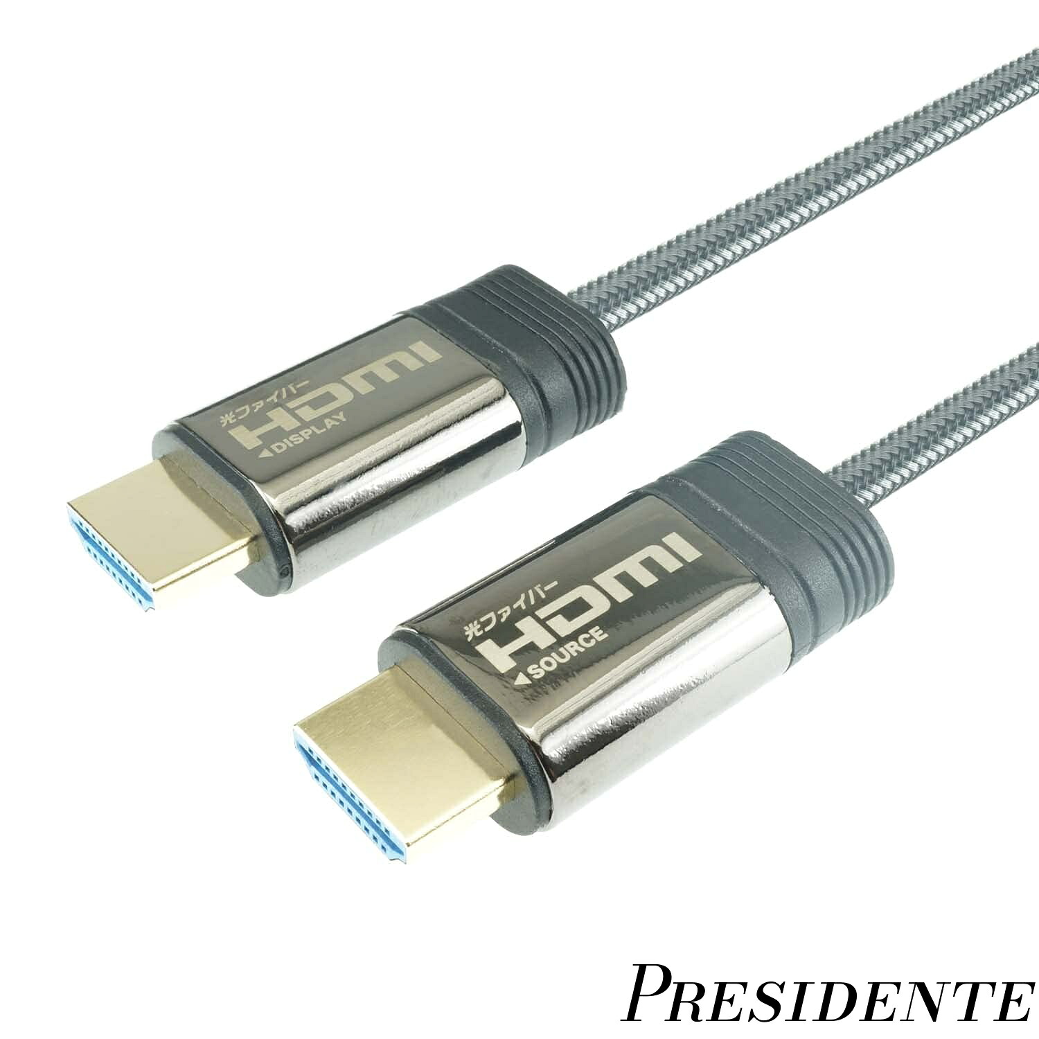 【まとめ買いで最大500円OFFクーポン!】【送料無料】光ファイバー HDMIケーブル 30m メッシュタイプ HH300-605GY
