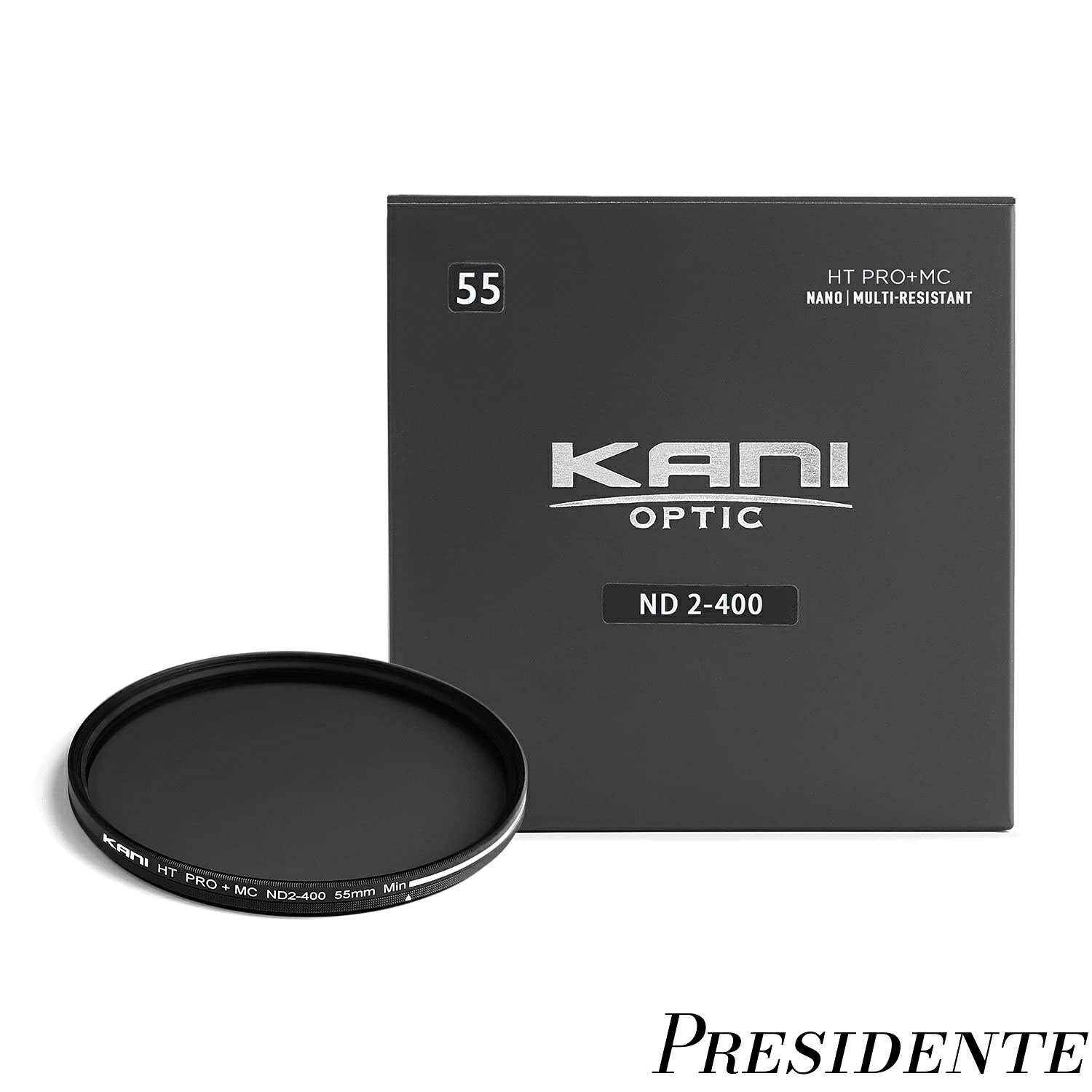 【まとめ買いで最大500円OFFクーポン!】【送料無料】55mm 可変NDフィルター バリアブルND2-400 K11536｜Shop Presidente 店