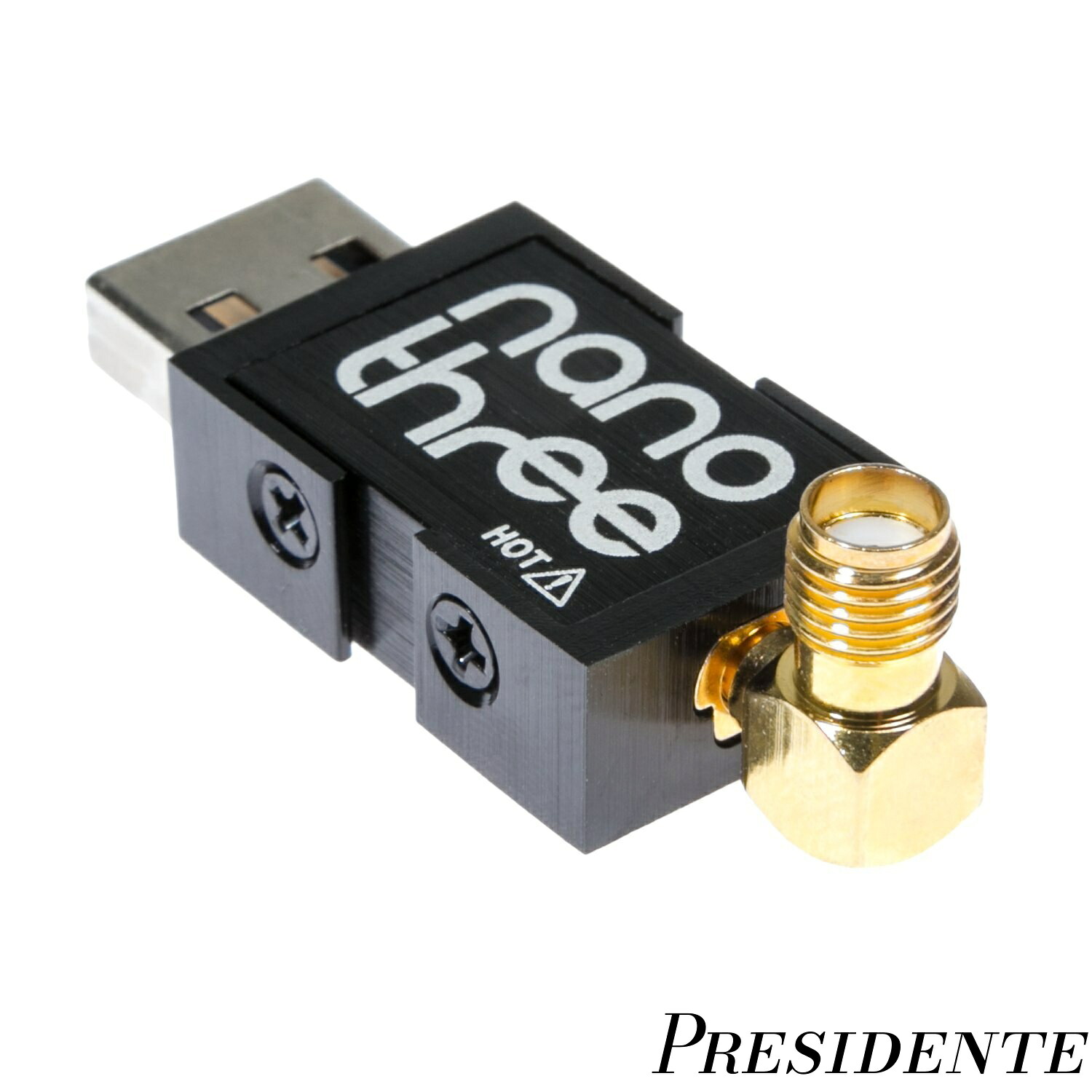 【まとめ買いで最大500円OFFクーポン!】【送料無料】NESDR Nano 3 - プレミアム小型RTL-SDR（アルミニウム製エンクロージャー付き）、0.5PPM TCXO、SMA＆MCX入力＆カスタムヒートシンク。 RTL2832UおよびR820T2ベースのソフトウェア無線