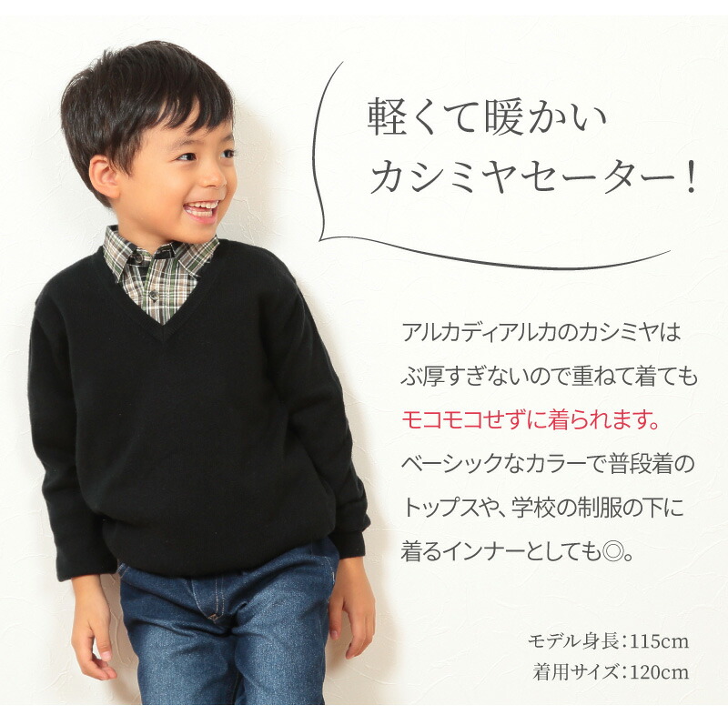 カシミヤ 100 セーター 子供 Vネック 100 160cm プレゼント キッズ カシミヤ100 カシミア ニット スクールニット トップス 子供服 子ども服 男の子 女の子 秋冬 防寒 寒さ対策 ラッピング無料 送料無料 アルカディアルカ Arcadiarca Fitolab Com Br