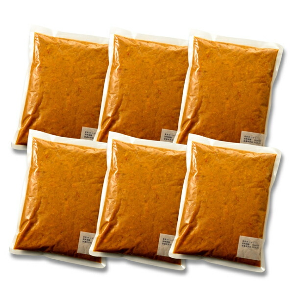 【送料込】業務用大容量１ｋｇパック　ジャワ風ビーフカレー（１ｋｇ×６袋）
