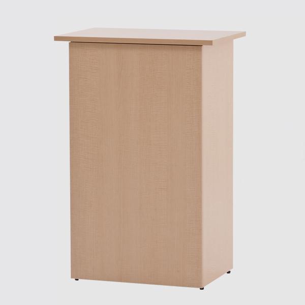 無人カウンター収納 ナチュラル 幅600×奥行き400×高さ900mm 店舗用品 運営備品 レジ台 カウンター 受付カウンター 棚付き 収納棚 可動棚 組立式 無人カウンター 受付カウンター フロント オフィス 事務室 受付台 エントランス 待合室 店舗