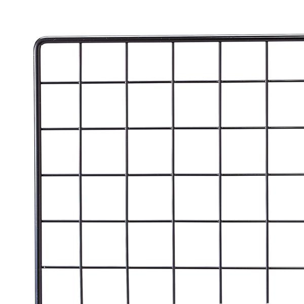 ネット 黒 60cm×120cm ブラック メッシュパネル 壁面収納 展示用 家庭用 業務用 DIY ワイヤーネット 万能ネット キッチン 洗面 店舗 店舗用品 収納 壁 スペース活用 網 メッシュ 業務用ネット
