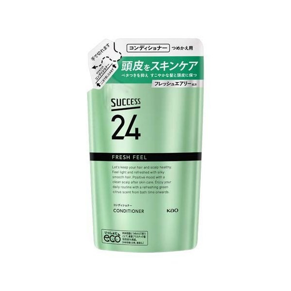 【20個セット】 花王 サクセス24 フレッシュフィール コンディショナー つめかえ用(320ml)×20個セット【正規品】|ソレイユ店