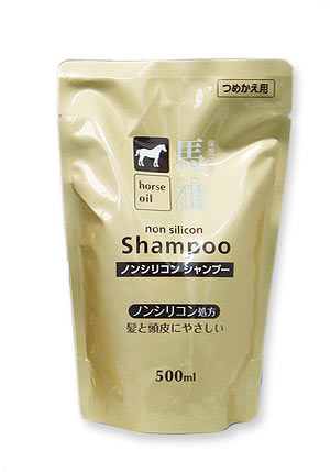 【４８個セット】【即納】 馬油シャンプー ５００ml　詰め替え用&times;４８個セット　　２ケース分【正規品】　バーユ　ばあゆ ノンシリコン｜ソレイユ店
