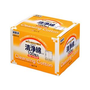 【２０個セット】 ハクジウ 清浄綿A II 100包入×２０個セット【正規品】【k】【mor】【ご注文後発送までに2週間前後頂戴する場合がございます】