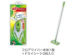 【２０個セット】 スコッチブライト フロアワイパー ジョイントタイプ ドライシート3枚入×２０個セット【正規品】【mor】【ご注文後発送までに2週間以上頂戴する場合がございます】