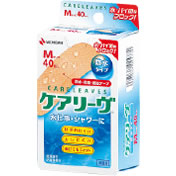 【１００個セット】【１ケース分】 ケアリーヴ 防水タイプ (MサイズX40枚入)×１００個セット 　１ケース分 【正規品】 （ケアリーブ）