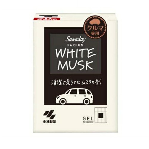 【２０個セット】 小林製薬 サワデー クルマ専用ゲル パルファム ホワイトムスク(110g)×２０個セット【正規品】