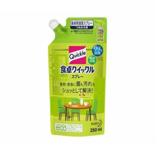【３０個セット】【１ケース分】 花王 食卓クイックル スプレー つめかえ(250ml)×３０個セット　１ケース分【正規品】