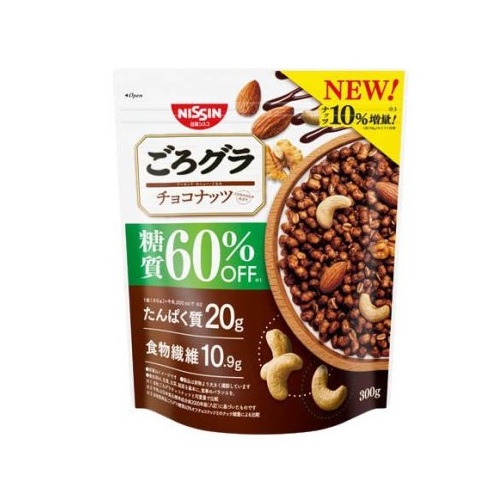 【楽天市場】日清シスコ ごろグラ 糖質60％オフ チョコナッツ(300g)【正規品】※軽減税率対象品：ソレイユ楽天市場店
