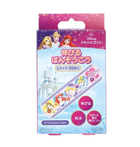 【20個セット】 スケーター 伸びるばんそうこう ディズニープリンセス L(20枚入)×20個セット【正規品】|ソレイユ店