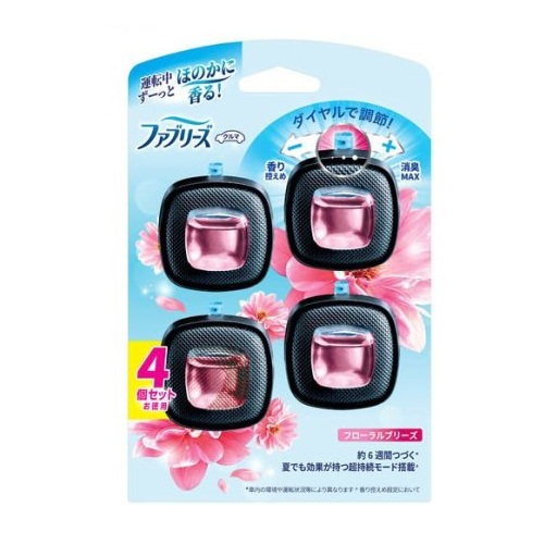 【６個セット】【１ケース分】 P&G ファブリーズ 車用 イージークリップ フローラルブリーズ(4個入)×６個セット　１ケース分【正規品】【ori】