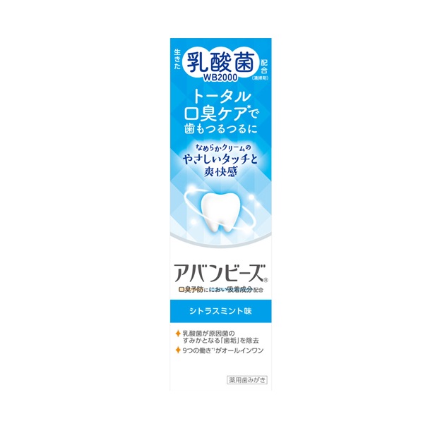 【100個セット】【1ケース分】 わかもと製薬 アバンビーズ トータル口臭ケア(80g)×100個セット 1ケース分【正規品】|ソレイユ店