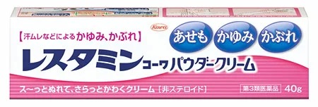 興和 レスタミンコーワパウダークリーム 40g １０個セット あせも かゆみ かぶれ 非ステロイド 最大の割引