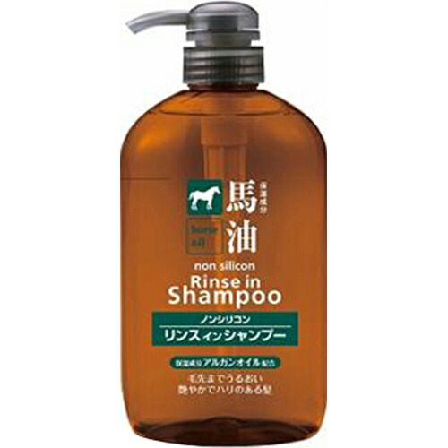 【20本セット】馬油 リンスインシャンプー 600ml×20本セット 【正規品】バーユ ばあゆ ノンシリコン|ソレイユ店