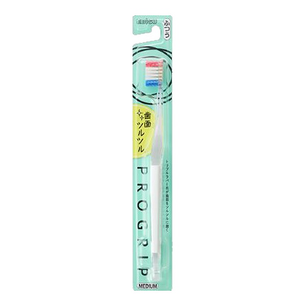 【３６０個セット】【１ケース分】 エビス プログリップハブラシ TYPE-2 B-8089M ふつう(1本)&times;３６０個セット　１ケース分　【正規品】【mor】【ご注文後発送までに2週間前後頂戴する場合がございます】｜ソレイユ店