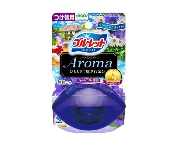 【４８個セット】【１ケース分】 小林製薬 液体ブルーレットおくだけ アロマ つけ替用 リラックスアロマの香り(70ml)&times;４８個セット　１ケース分　【正規品】｜ソレイユ店