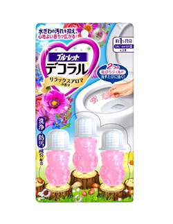 【５６個セット】【１ケース分】 ブルーレットデコラル リラックスアロマの香り 7.5g×3本 ×５６個セット １ケース分【正規品】