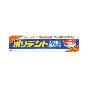 【６０個書き割り】【１容れもの分】   ポリデント 部分義歯の歯磨き 95g ×６０個書き割り １容れもの分 【定まり品】