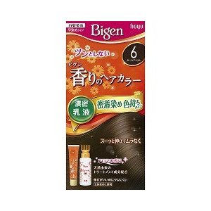 【２７個セット】【１ケース分】 ビゲン 香りのヘアカラー 乳液 6 ダークブラウン 1セット×２７個セット　１ケース分 【正規品】【dcs】