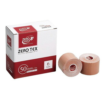 【１２個セット】【１ケース分】 ゼロ・テックス キネシオロジーテープ 50mm*5m 6巻&times;１２個セット　１ケース分　【正規品】【mor】｜ソレイユ店