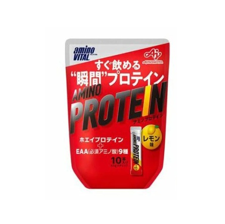 【10個セット】 味の素 アミノバイタル アミノプロテイン レモン味(4.5g*10本入)×10個セット【正規品】※軽減税率対象品|ソレイユ店