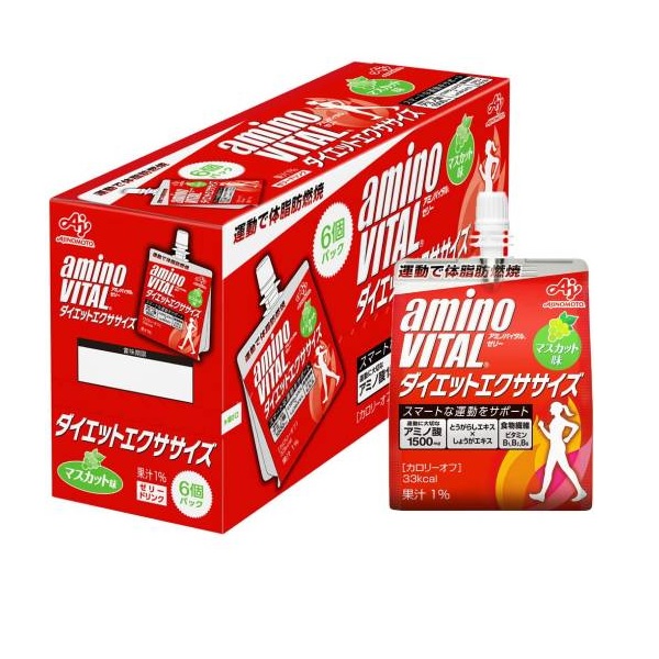 味の素 アミノバイタル ゼリードリンク ダイエットエクササイズ 180g 6個入 3個セット 軽減税率対象品 日時指定 味の素 アミノバイタル ゼリードリンク ダイエットエクササイズ 180g 6個入 3個セット 軽減税率対象品 日時指定