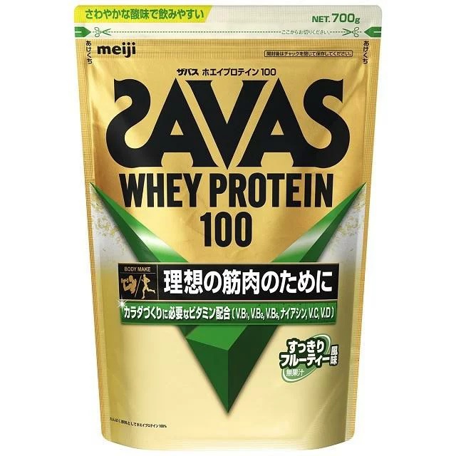 【２０個書き割り】 明治 ザバス ホエイプロテイン100 すっきりフルーティー味わい(700g)×２０個書き割り【定め事品】※楽にする税率客体品