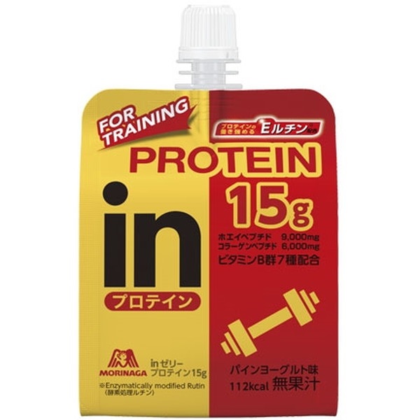 森永製菓 inゼリー プロテイン15g パインヨーグルト味(150g)×5個セット ※軽減税率対象品