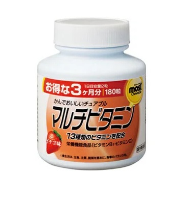 【30個セット】 オリヒロ モイストチュアブル マルチビタミン イチゴ味 180粒×30個セット【正規品】【ori】※軽減税率対象品|ソレイユ店