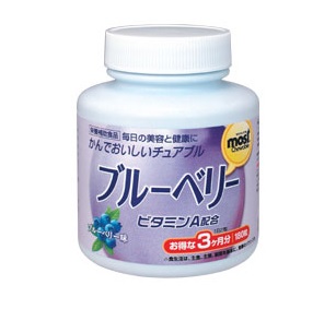 【２４個セット】【１ケース分】オリヒロ モイストチュアブル ブルーベリー 180粒×２４個セット　１ケース分【正規品】【ori】※軽減税率対象品