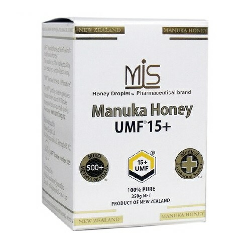 【１２個セット】【１ケース分】メディカルインキュベーションシステム MIS マヌカハニー UMF15+(250g)×１２個セット　１ケース分【正規品】【ori】【tc】※軽減税率対象品