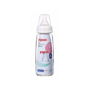 【６０個セット】【１ケース分】 ピジョン スリムタイプ哺乳びん 耐熱ガラス製 200mL 1コ入 &times;６０個セット　１ケース分　 【正規品】【k】【mor】【ご注文後発送までに1週間前後頂戴する場合がございます】｜ソレイユ店