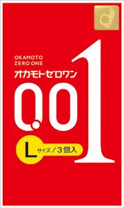 ★即納【２０個書き割り】 オカモト 無し一 L大きさ(3コ入)   0.01mm×２０個書き割り 【定め事品】