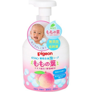 【１０個セット】 ピジョン 薬用全身泡ソープ ももの葉 450mL×１０個セット 【正規品】【k】【mor】【ご注文後発送までに2週間以上頂戴する場合がございます】