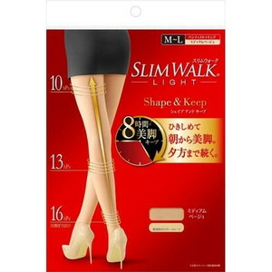 スリムウォーク シェイプアンドキープ パンティストッキング ミディアムベージュ M〜L 1足 ×40個セット 1ケース分