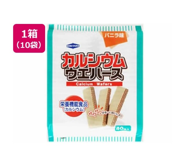 【５個セット】 中部薬品工業 カルシウムウエハース 40枚入&times;10個セット 　１ケース&times;５個セット 【正規品】【s】※軽減税率対象品｜ソレイユ店