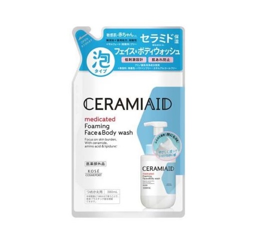 【１０個セット】コーセー セラミエイド 薬用 フェイス＆ボディウォッシュ つめかえ(380ml)×１０個セット 【正規品】