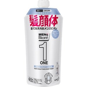 【１０個セット】 メンズビオレONE オールインワン全身洗浄料 フルーティーサボンの香り つめかえ用 340mL×１０個セット【正規品】