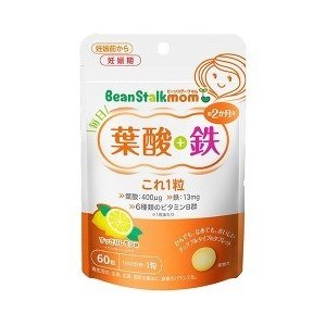 【５個セット】ビーンスタークマム 毎日葉酸+鉄これ1粒 60粒×５個セット 【正規品】 ※軽減税率対象品