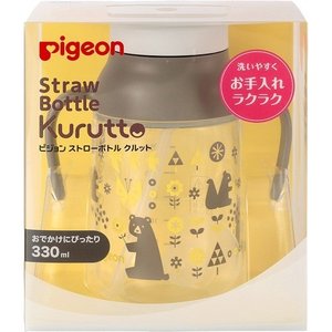 【５個セット】 ピジョン ストローボトル クルット どうぶつ 330ml×５個セット 【正規品】【mor】【k】【ご注文後発送までに2週間前後頂戴する場合がございます】