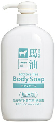 【１６個セット】【１ケース分】馬油 無添加ボディソープ 600ml×１６個セット【正規品】